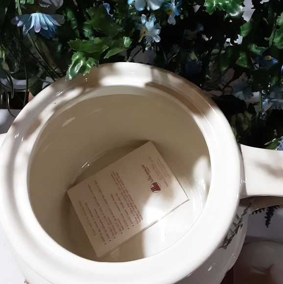 NIB LONGABERGER WT BLUE COOKIE JAR - Picture 2 of 4